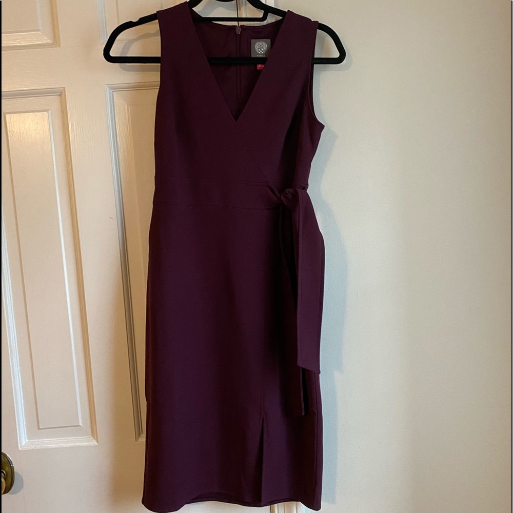 Vince Camuto Tie Waist Sheath Dress 2P NWOT